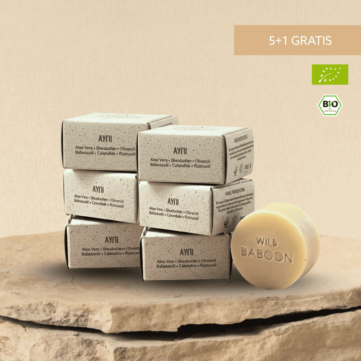 Aloe Vera Gesichtsseife Ayni 60g - schenkt schöne, klare Haut