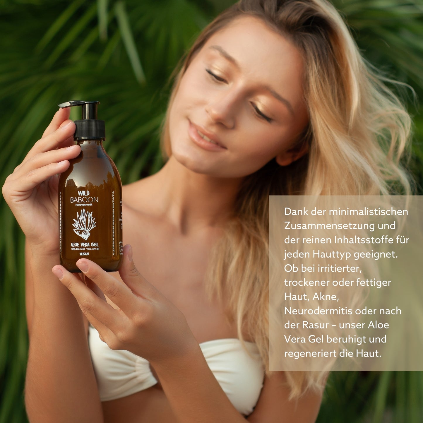 Bio Aloe Vera Gel - Feuchtigkeit und Regeneration für Haut und Haar - 245ml
