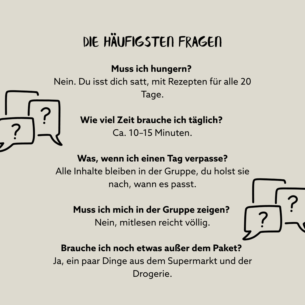 LEICHT WERDEN – 20 Tage begleitete Darmkur mit Nicole & David