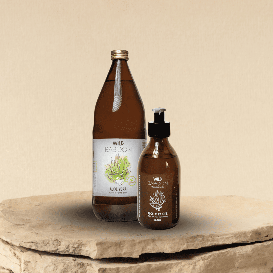 Starterkit: Bio Aloe Vera Saft & Gel – WILD BABOON