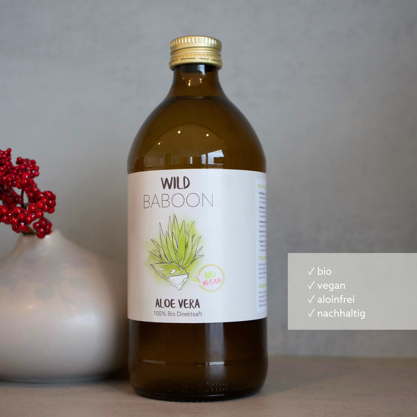 Bio Aloe Vera Direktsaft 500ml