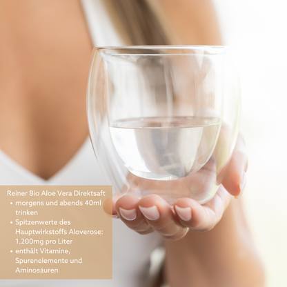 Bio Aloe Vera Direktsaft - Reine Pflanzenkraft