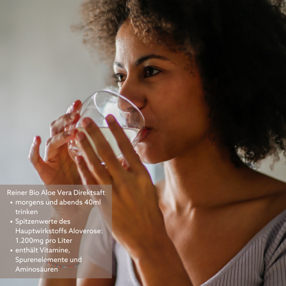 Bio Aloe Vera Direktsaft - Reine Pflanzenkraft