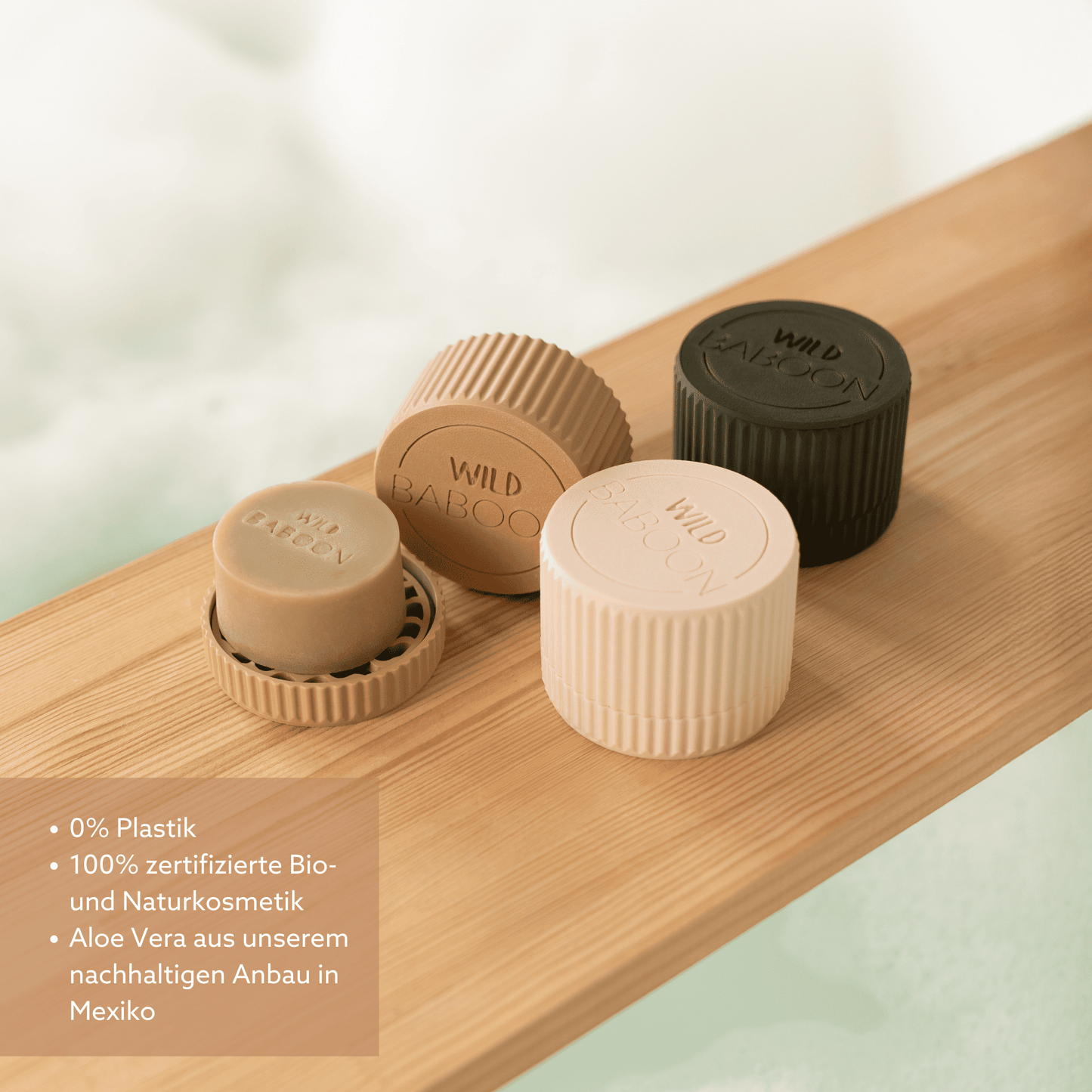 Aloe Vera Duschpraline Pachamama 60g - mit Sheabutter und Heilerde