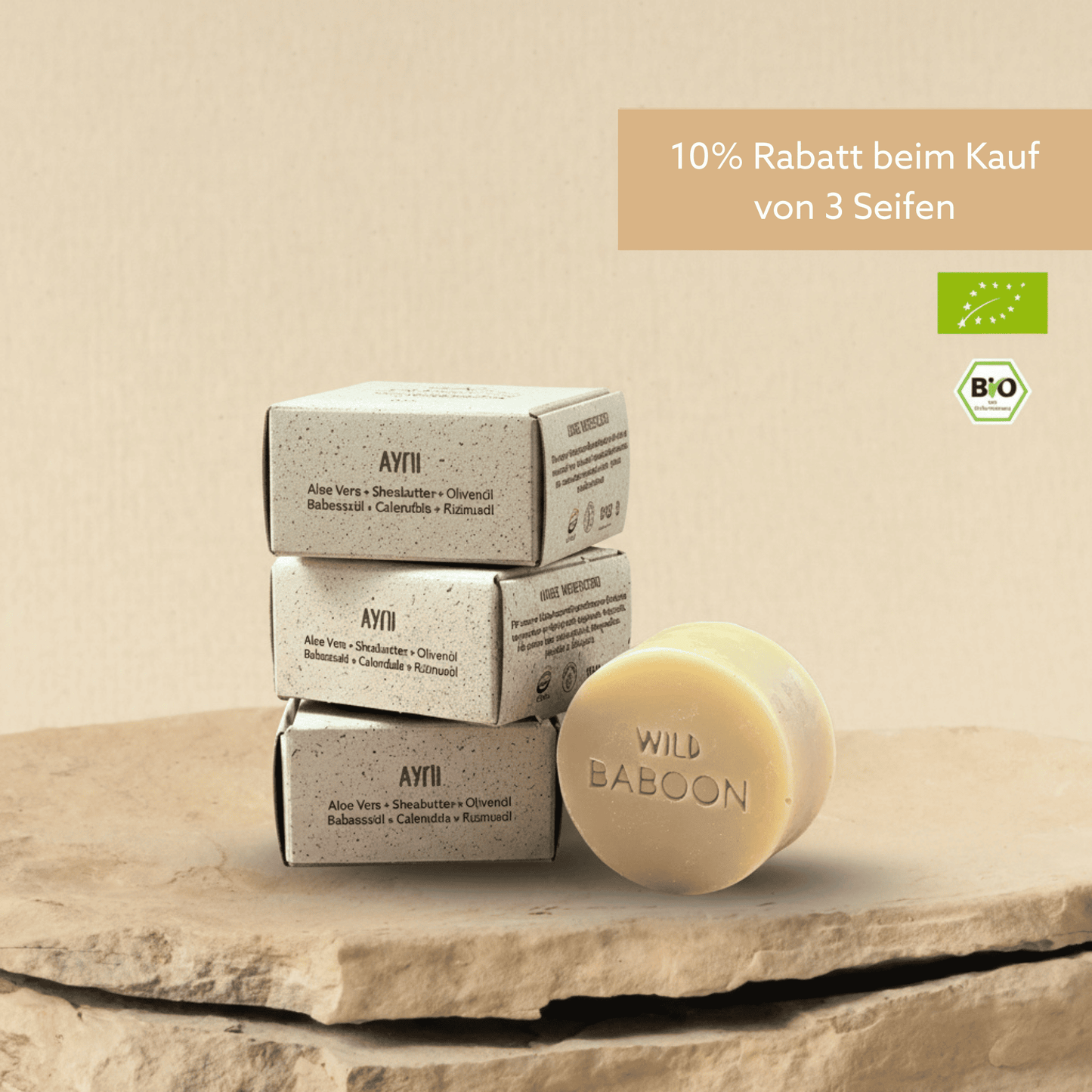 Aloe Vera Gesichtsseife Ayni 60g - schenkt schöne, klare Haut