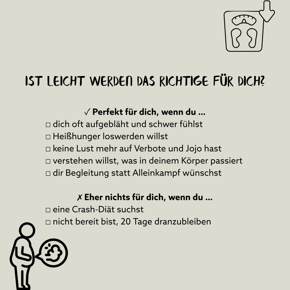 LEICHT WERDEN – 20 Tage begleitete Darmkur mit Nicole & David
