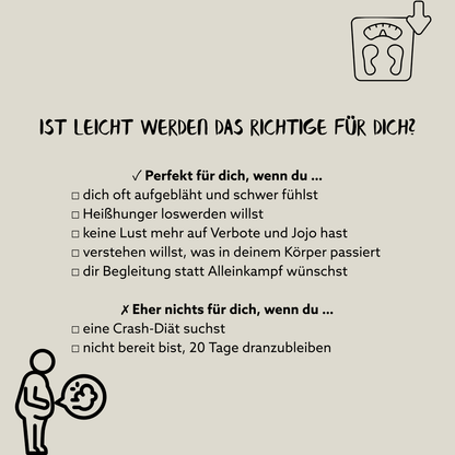 LEICHT WERDEN – 20 Tage begleitete Darmkur mit Nicole & David