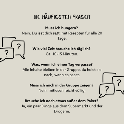 LEICHT WERDEN – 20 Tage begleitete Darmkur mit Nicole & David
