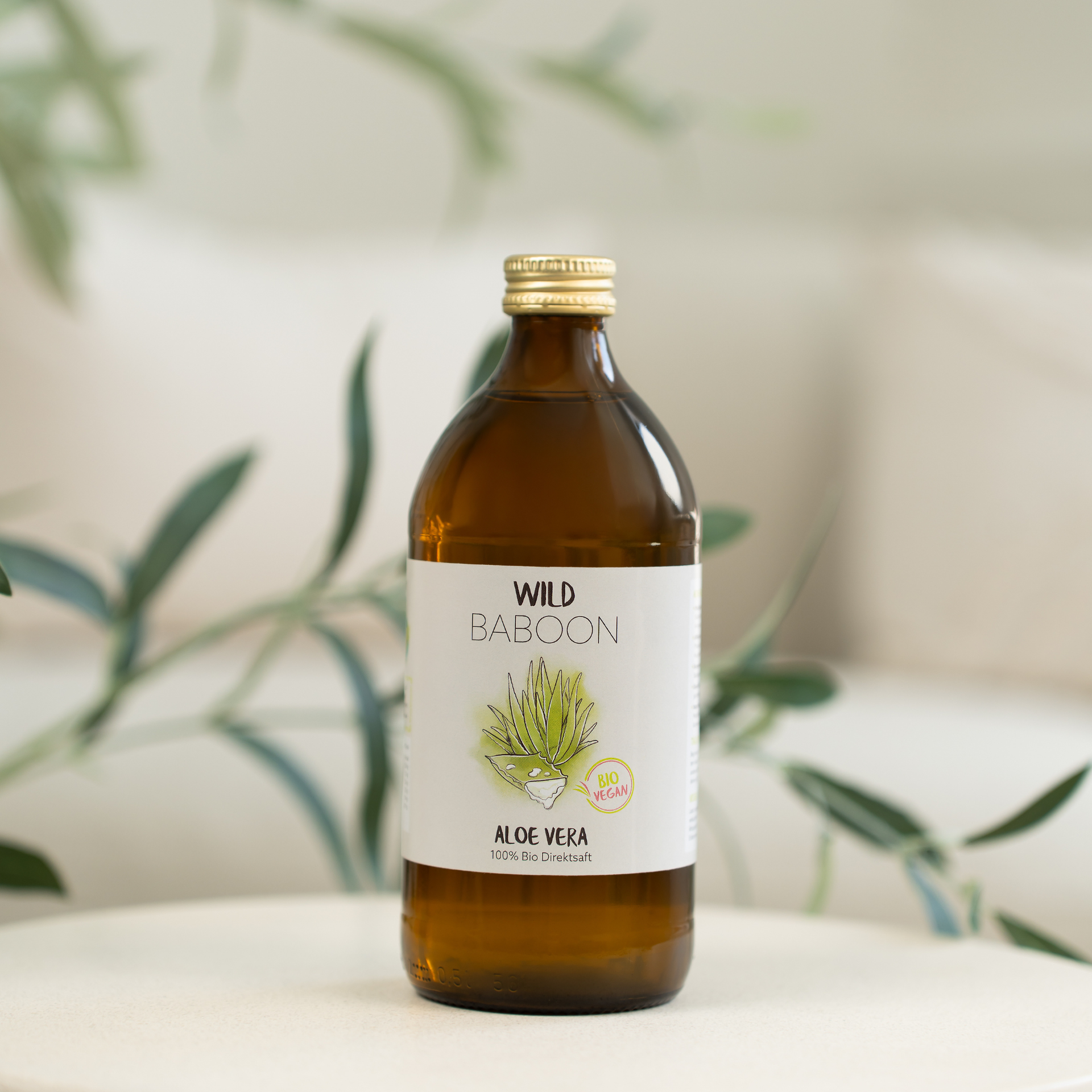 Bio Aloe Vera Direktsaft 500ml  WILD BABOON