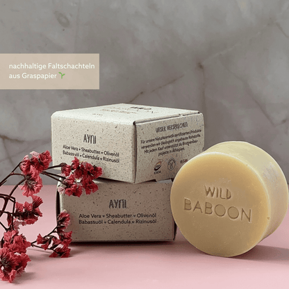 Aloe Vera Duschpraline Pachamama 60g - mit Sheabutter und Heilerde